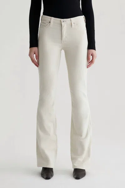 Ag Angel Low Rise Bootcut Corduroy Jeans In White