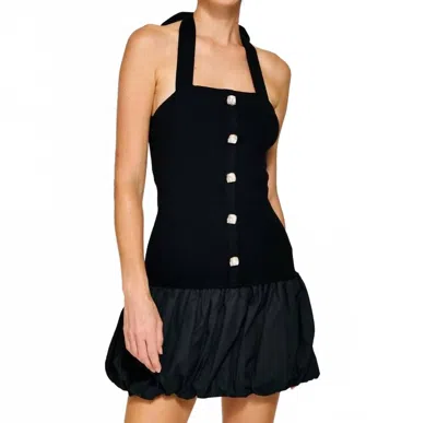 Line And Dot Ramona Mini Dress In Black In Black