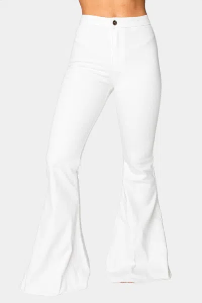 Buddylove Moonshine High-waisted Flare Jeans In White In White