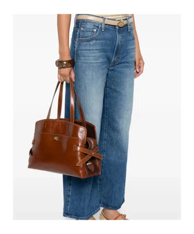 Anya Hindmarch Top Handle Shoulder Bag In Brown