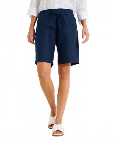 Brax Mel B Bermuda Shorts In Navy In Blue