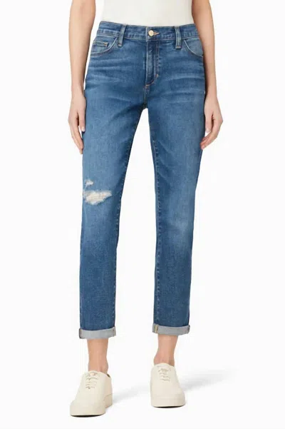 Joe's Jeans The Bobby Mid Rise Boyfriend Jean In Be The Light In Blue