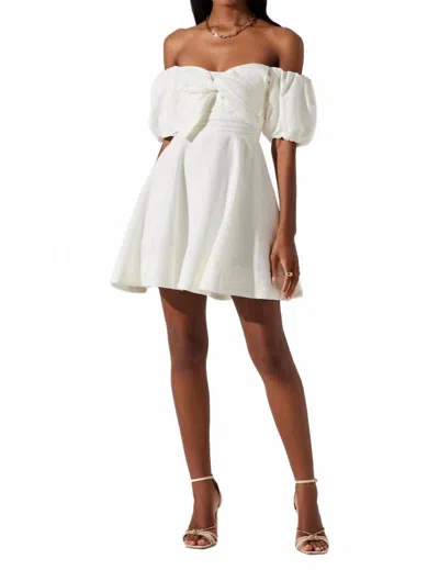 Astr Ula Mini Dress In White In White