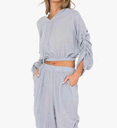 Jbq Grayson Lounger Pants In Dusty Blue In Blue