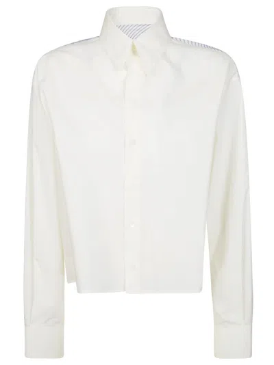 Mm6 Maison Margiela Mm6 By Maison Margiela Long Sleeve Shirt In White