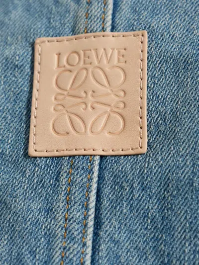 Loewe Women Trapeze Denim Jacket In Multi