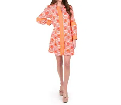 Emily Mccarthy Delaney Dress In Floral Crochet In Multi