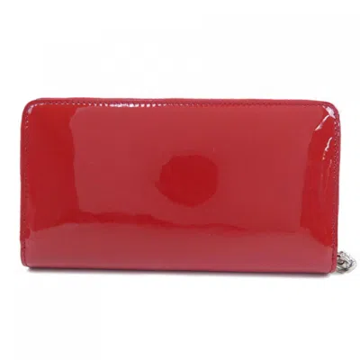 Pre-owned Alexander Mcqueen Red Color Long Wallet (bi-fold) ()