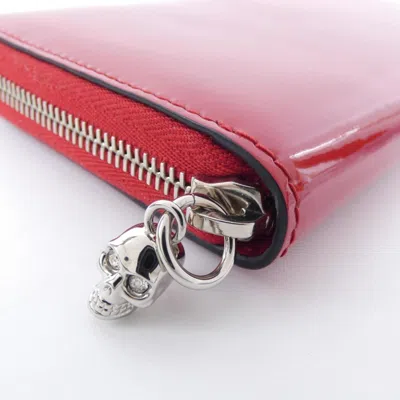 Pre-owned Alexander Mcqueen Red Color Long Wallet (bi-fold) ()