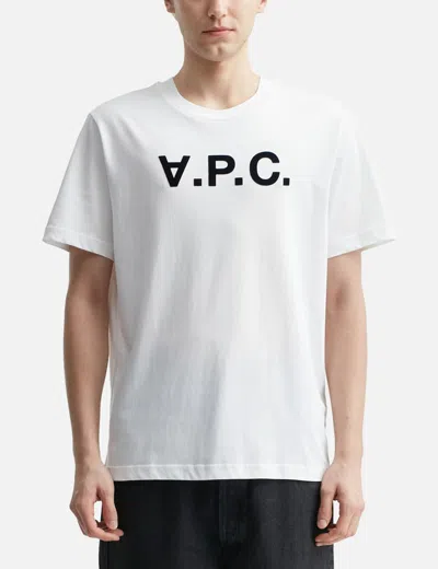 Apc A.p.c. Standard Grand Vpc Logo T-shirt In White