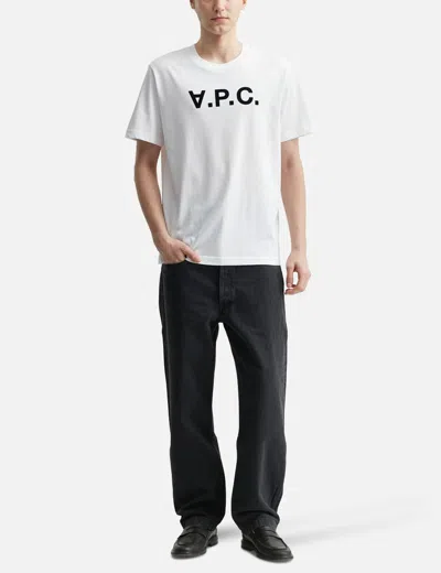 Apc A.p.c. Standard Grand Vpc Logo T-shirt In White