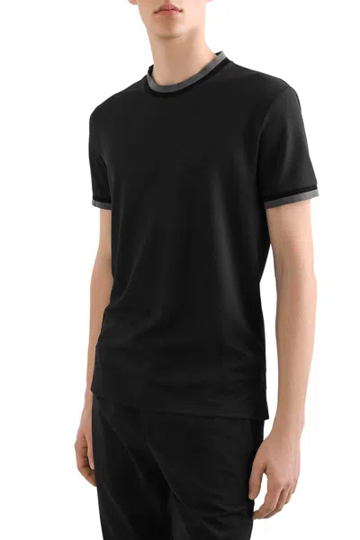 Dolce & Gabbana Short Sleeve T-shirt In Black