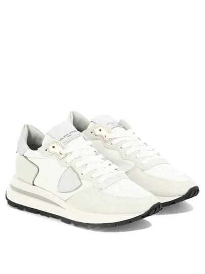 Philippe Model High Top Sneakers Almond Tip In White