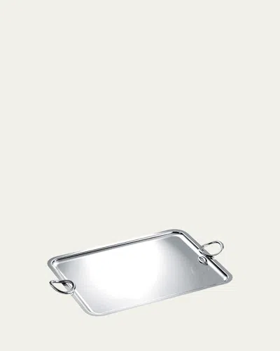Christofle Vertigo Double-handle Silver-plated Tray 53cm X 42cm