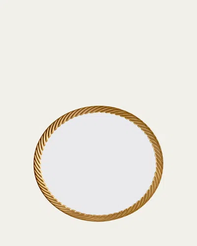 L'objet Corde Dinner Plate, White/gold In White/gold