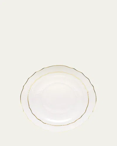 Herend Golden Edge Salad Plate In White