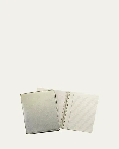 Graphic Image 9" Wire-o Notebook In Whitegold