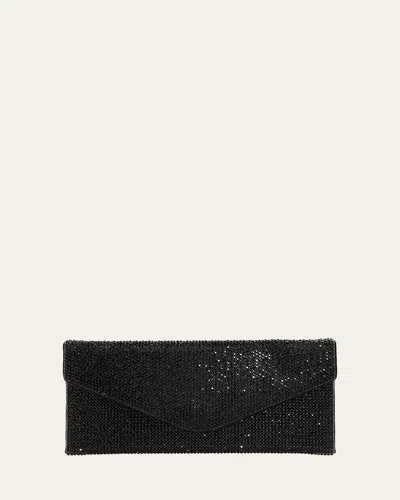 Judith Leiber Women's Envelope Crystal Clutch In Jet