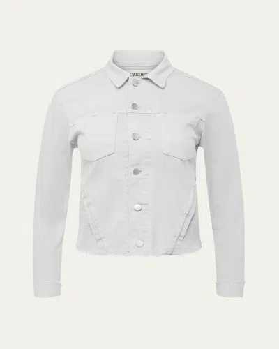 L'agence Janelle Slim Jacket In Blanc