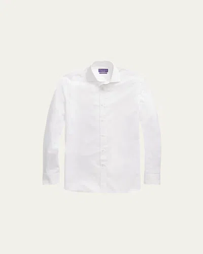 Ralph Lauren Men's Aston Solid Poplin Sport Shirt In White
