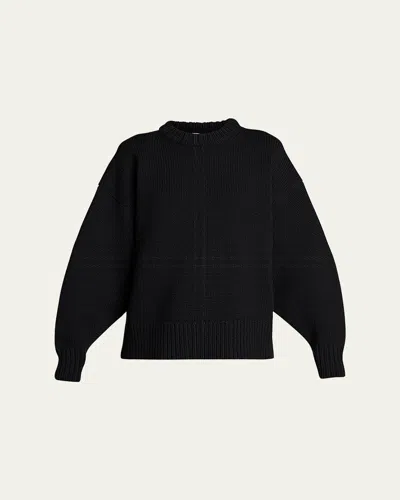 The Row Ophelia Wool-cashmere Sweater In Black