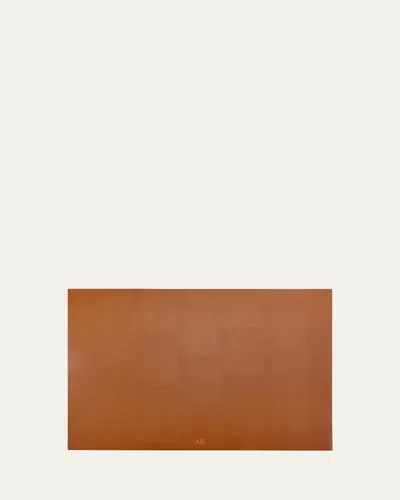 Graphic Image Desk Blotter, 18" X 26" In Tan &amp; Navy