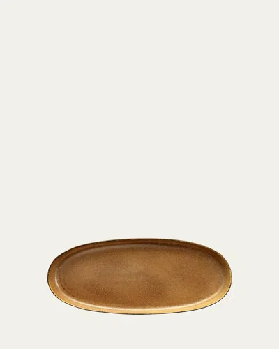 L'objet Terra Medium Oval Platter In Brown