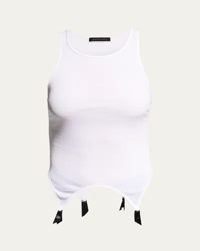 Kiki De Montparnasse Muscle Garter Tank In Black