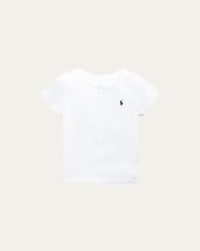 Polo Ralph Lauren Big Girls Cotton Jersey Short Sleeve T-shirt In White