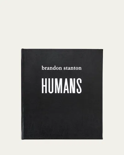 Graphic Image Humans Leather Bound Book In Black