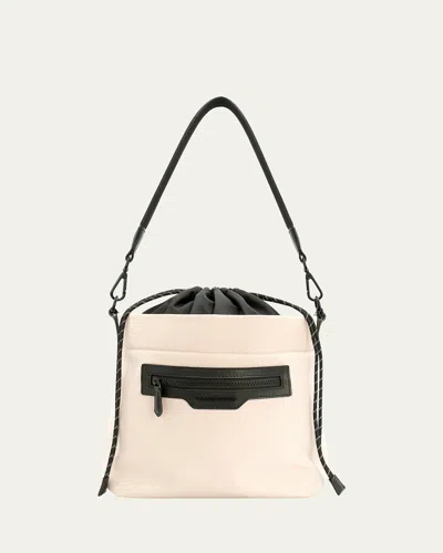 Transience Small Swing Drawstring Bucket Bag In Coconut
