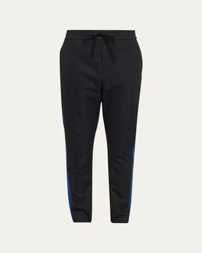 3.1 Phillip Lim Men's Jersey Side-stripe Track Pants In Blk Multi