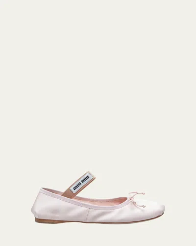 Miu Miu Flat Shoes In Orchidea