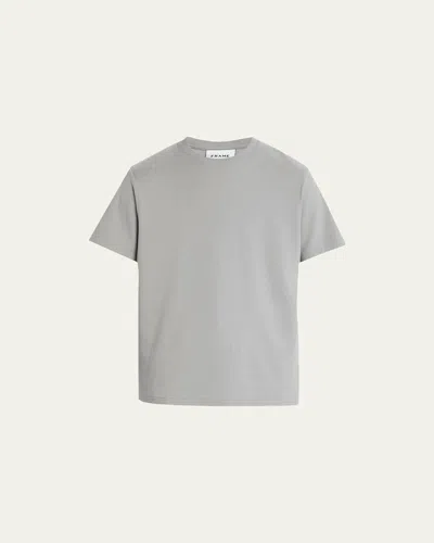 Frame Men's Duo Fold Short Sleeve Tee In Heather Grey