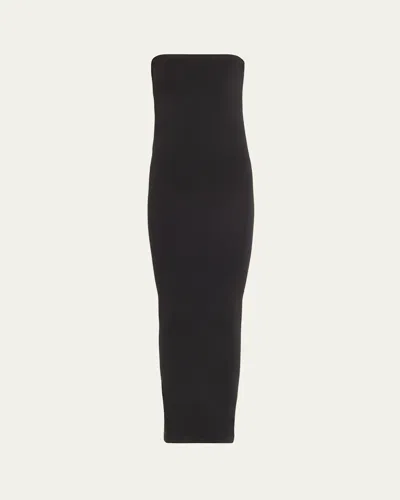 Wolford Fatal Cut Out Midi Dress In Black