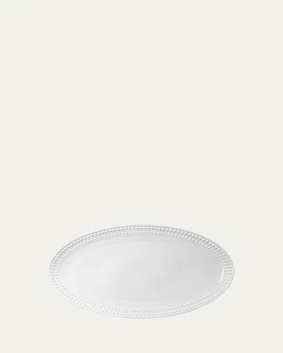 L'objet Perlee Large Oval Platter In White