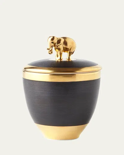 L'objet Elephant Noir Candle In Black