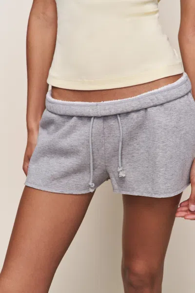 Danielle Guizio Ny Fleece Short In Gray