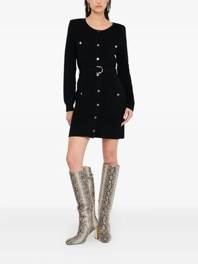 Liu •jo Liu Jo Short Knitted Dress In Black