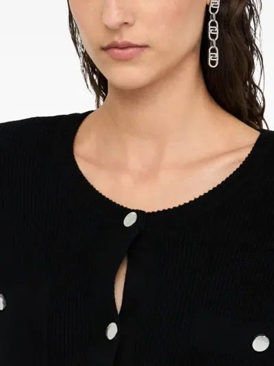 Liu •jo Liu Jo Short Knitted Dress In Black