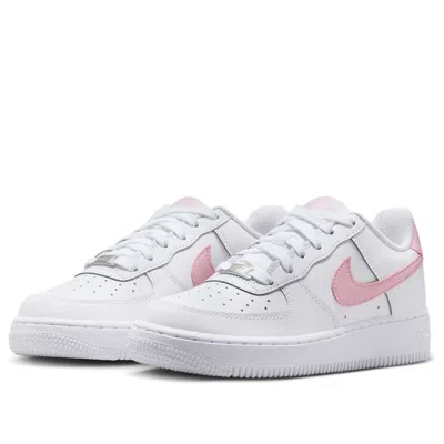 Nike (gs)  Air Force 1 Low 'white Medium Soft Pink' In Multi