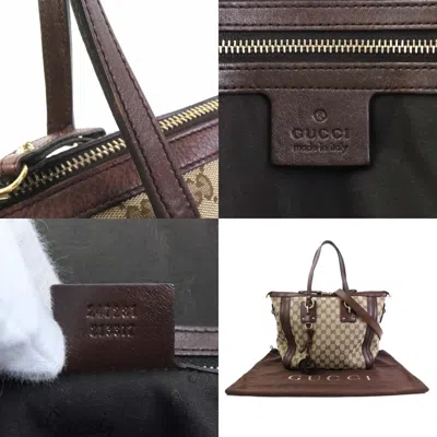 Pre-owned Gucci Brown Gg Canvas Handbag Shoulder Bag ()