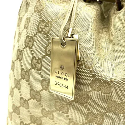 Pre-owned Gucci Gg Canvas Beige Gg Canvas Shoulder Bag ()
