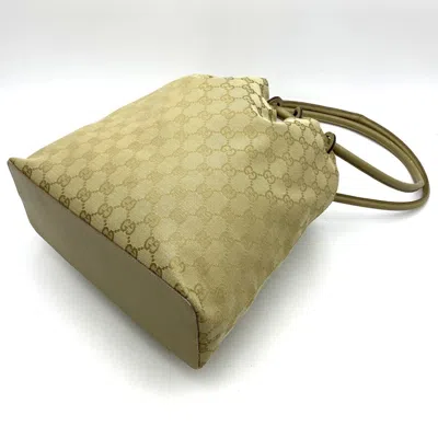 Pre-owned Gucci Gg Canvas Beige Gg Canvas Shoulder Bag ()
