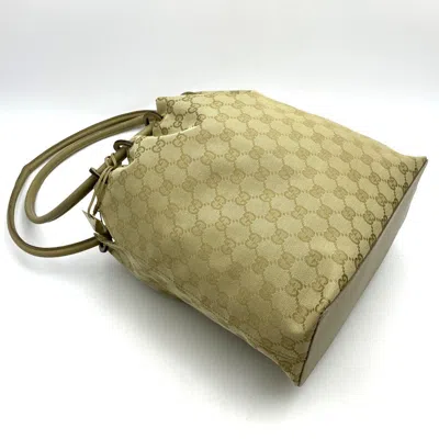 Pre-owned Gucci Gg Canvas Beige Gg Canvas Shoulder Bag ()