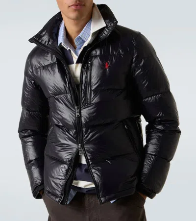 Polo Ralph Lauren El Cap Recycled Nylon Bomber In Black