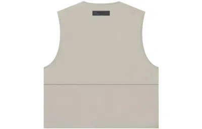 Essentials Fear Of God  Fw22 Barn Vest 'smoke' In Neutral