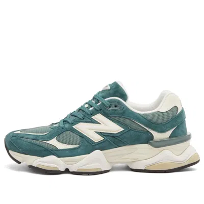 New Balance Teal Sneakers With Textured Suede In Green