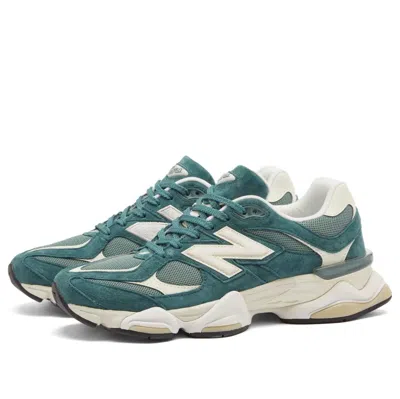 New Balance Teal Sneakers With Textured Suede In Green