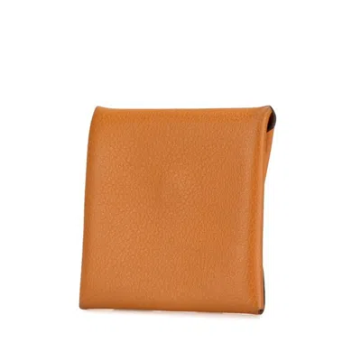 Pre-owned Hermes Brown Coin Purse/coin Case ()